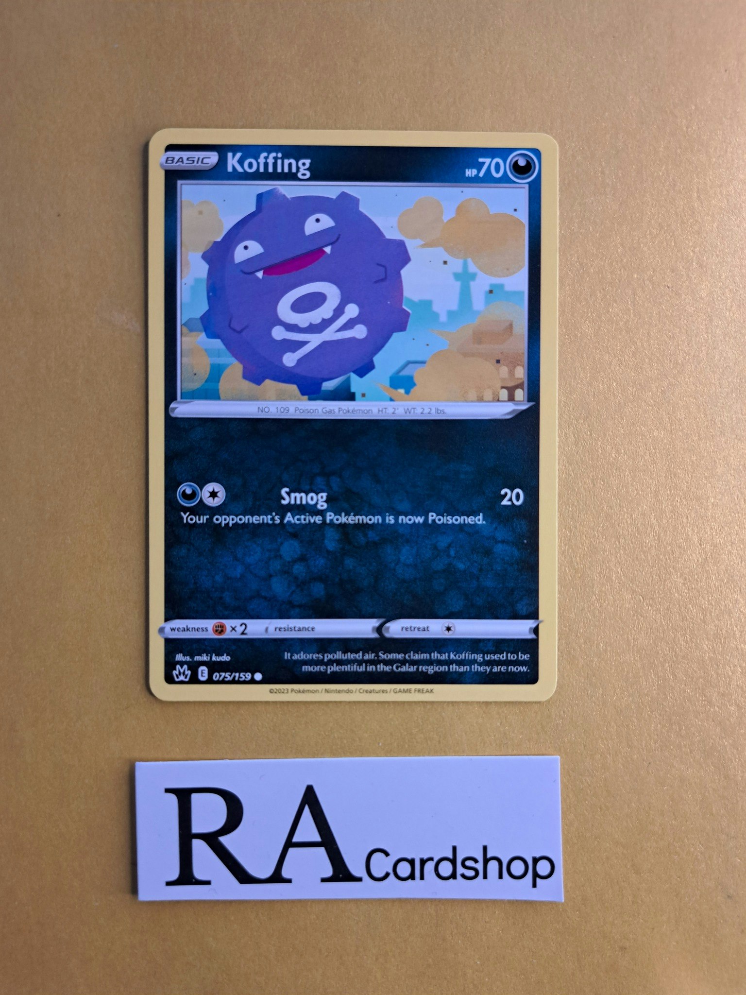 Koffing Common 075/159 Crown Zenith Pokemon