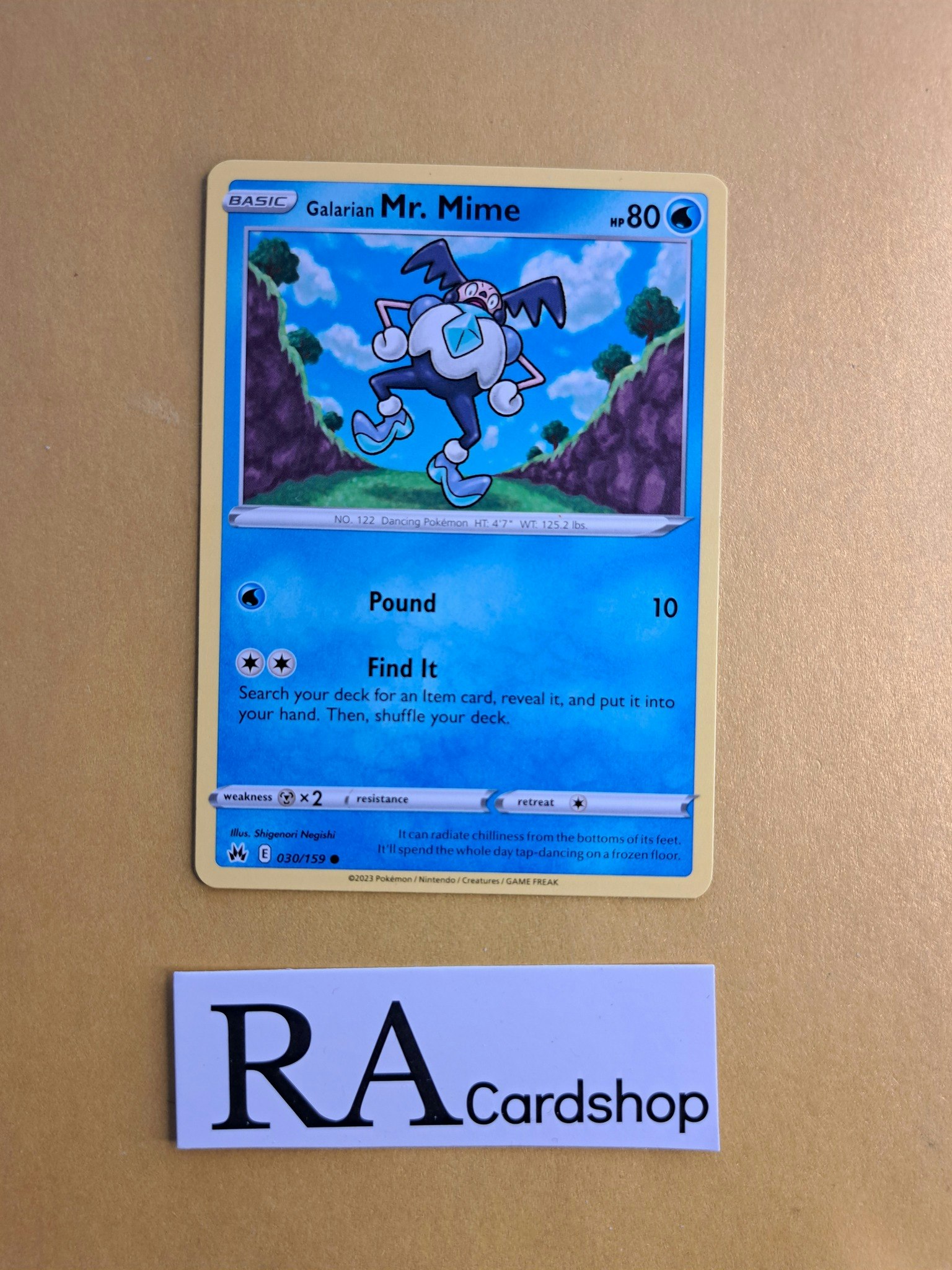 Galarian Mr. Mime Common 030/159 Crown Zenith Pokemon