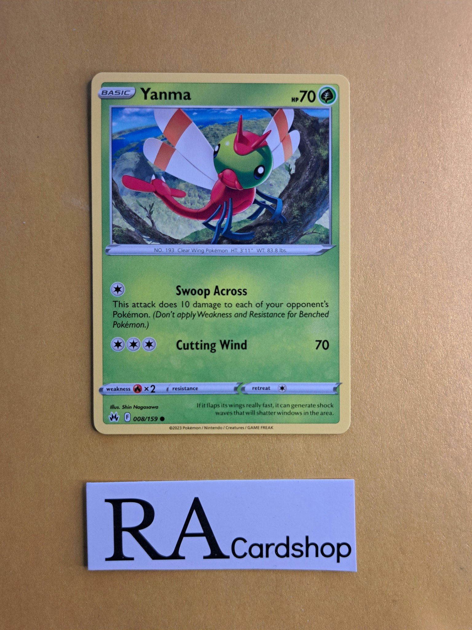 Yanma Common 008/159 Crown Zenith Pokemon