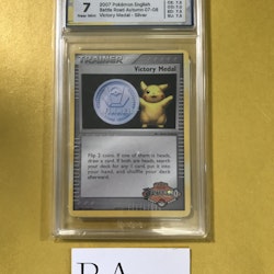 Victory Medal Silver Battle Road Autumn 07-08 Pokemon Graded Card  7 Rauk Card