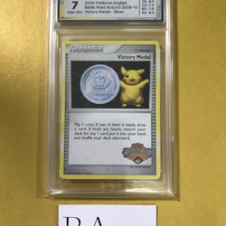 Victory Medal Silver Battle Road Autumn 2009-10 Pokemon Graded Card 7 Rauk Card