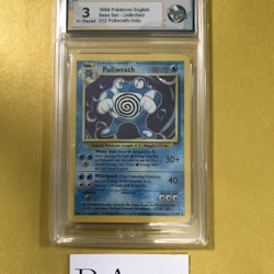 Poliwrath Holo Rare 13/106 Base Set Unlimited Pokemon Graded Card 3 Rauk Card