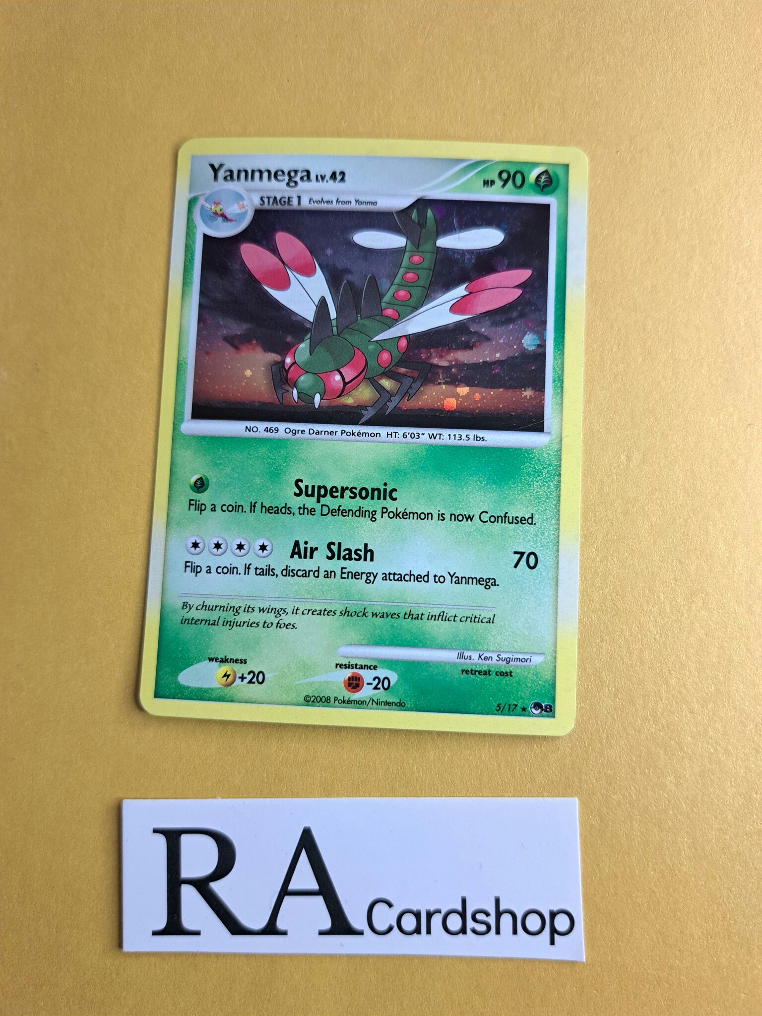 Yanmega Holo Rare 5/17 Pop 8 Pokemon