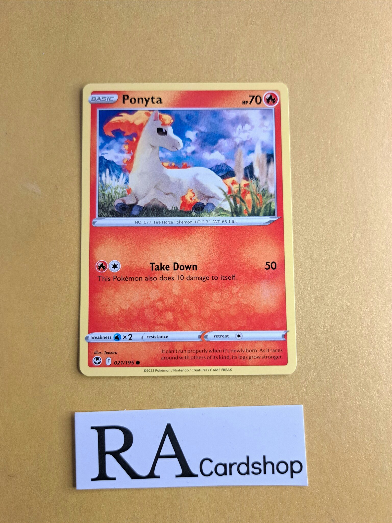 Ponyta Common 021/195 Silver Tempest Pokemon