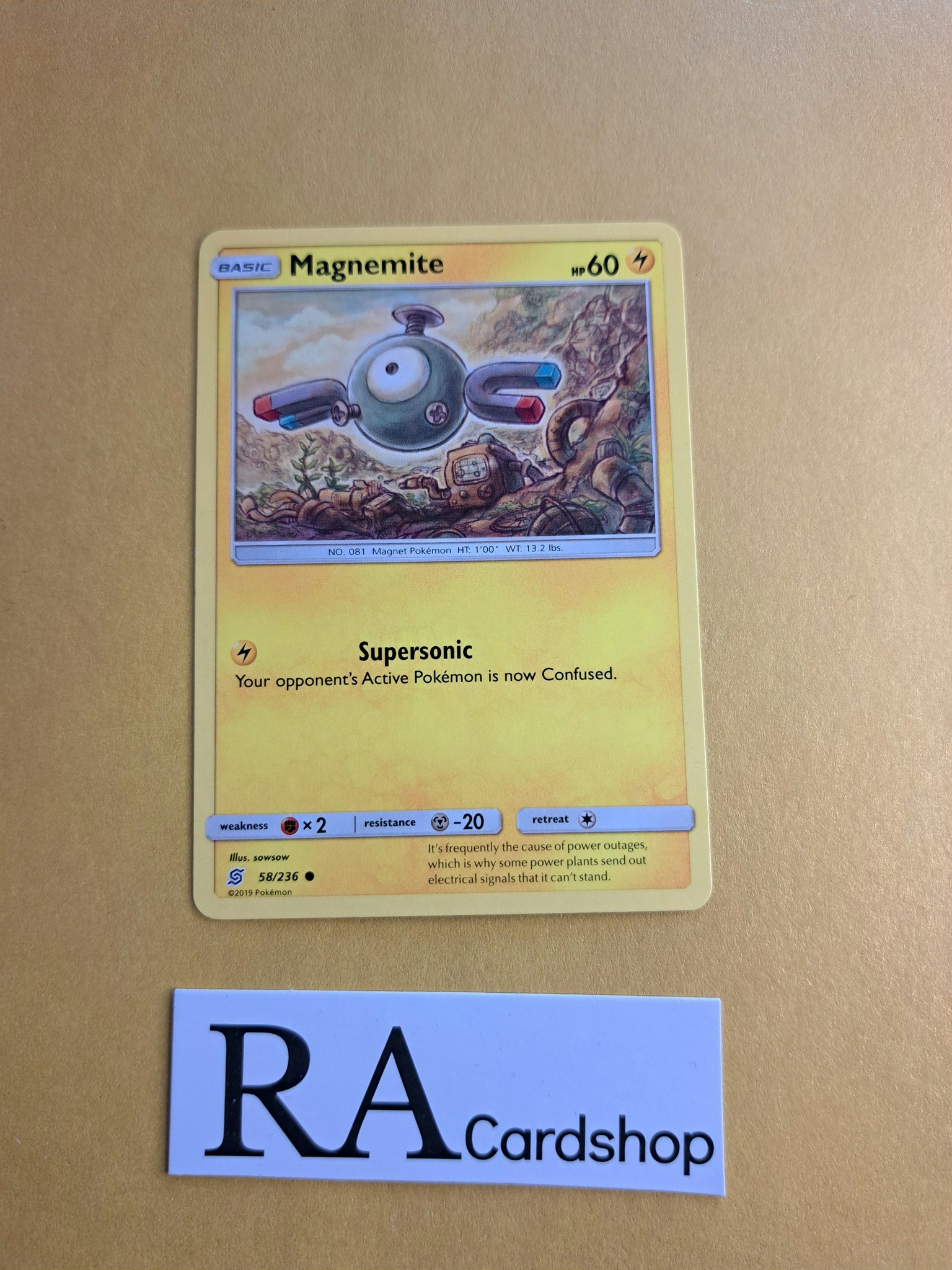 Magnemite Common 58/236 Unified Minds Pokemon