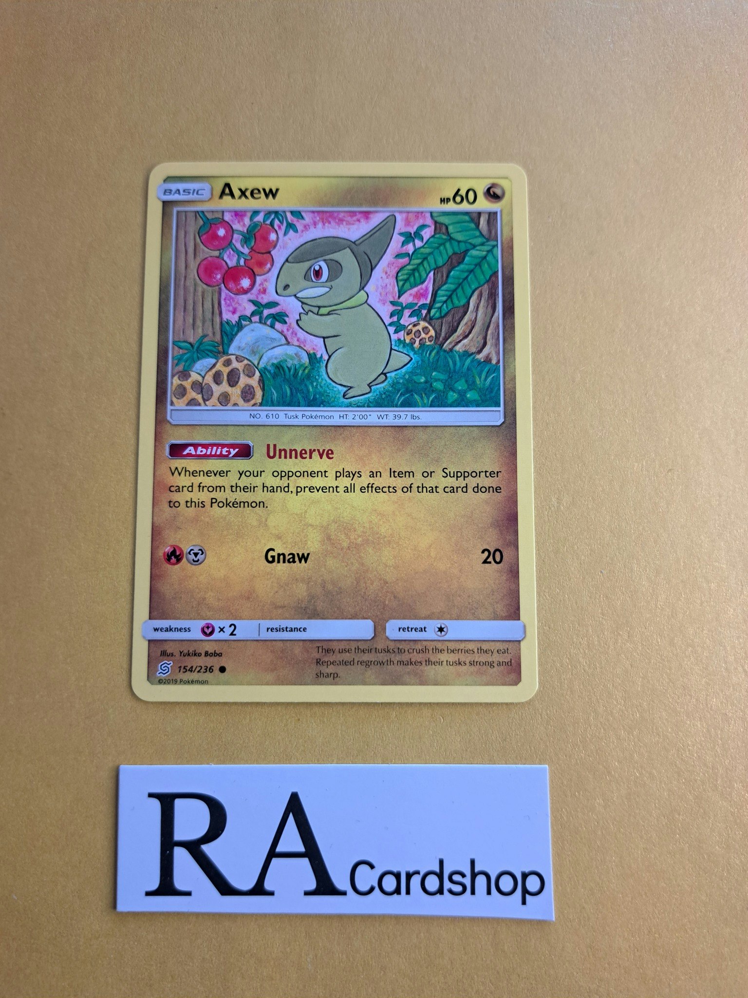 Axew Common 154/236 Unified Minds Pokemon