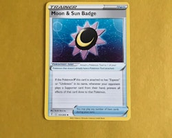 Moon & Sun Badge Uncommon 151/203 Evolving Skies Pokemon