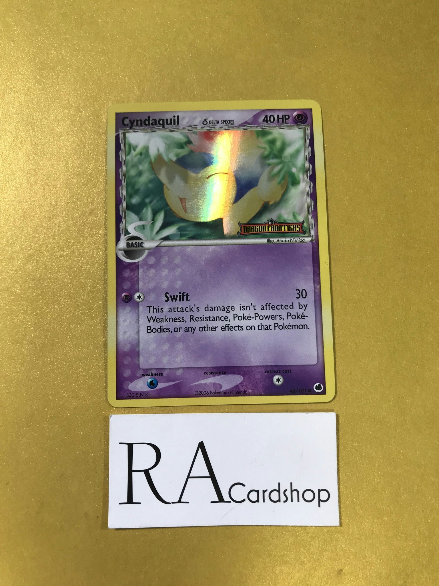 Cyndaquil Reverse Holo Common 45/101 EX Dragon Frontiers Pokemon