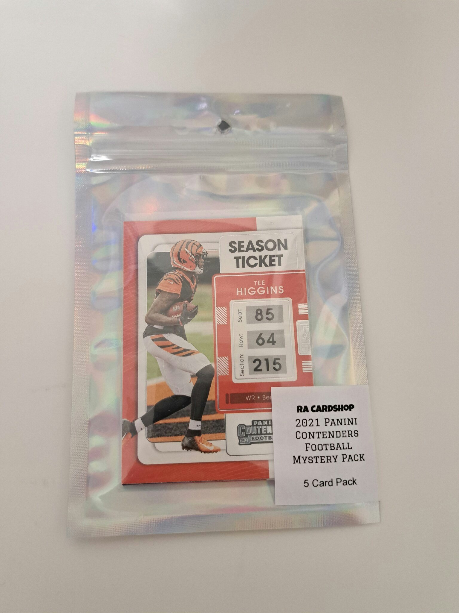 2021 Panini Contenders Football 5 Card Mystery Pack