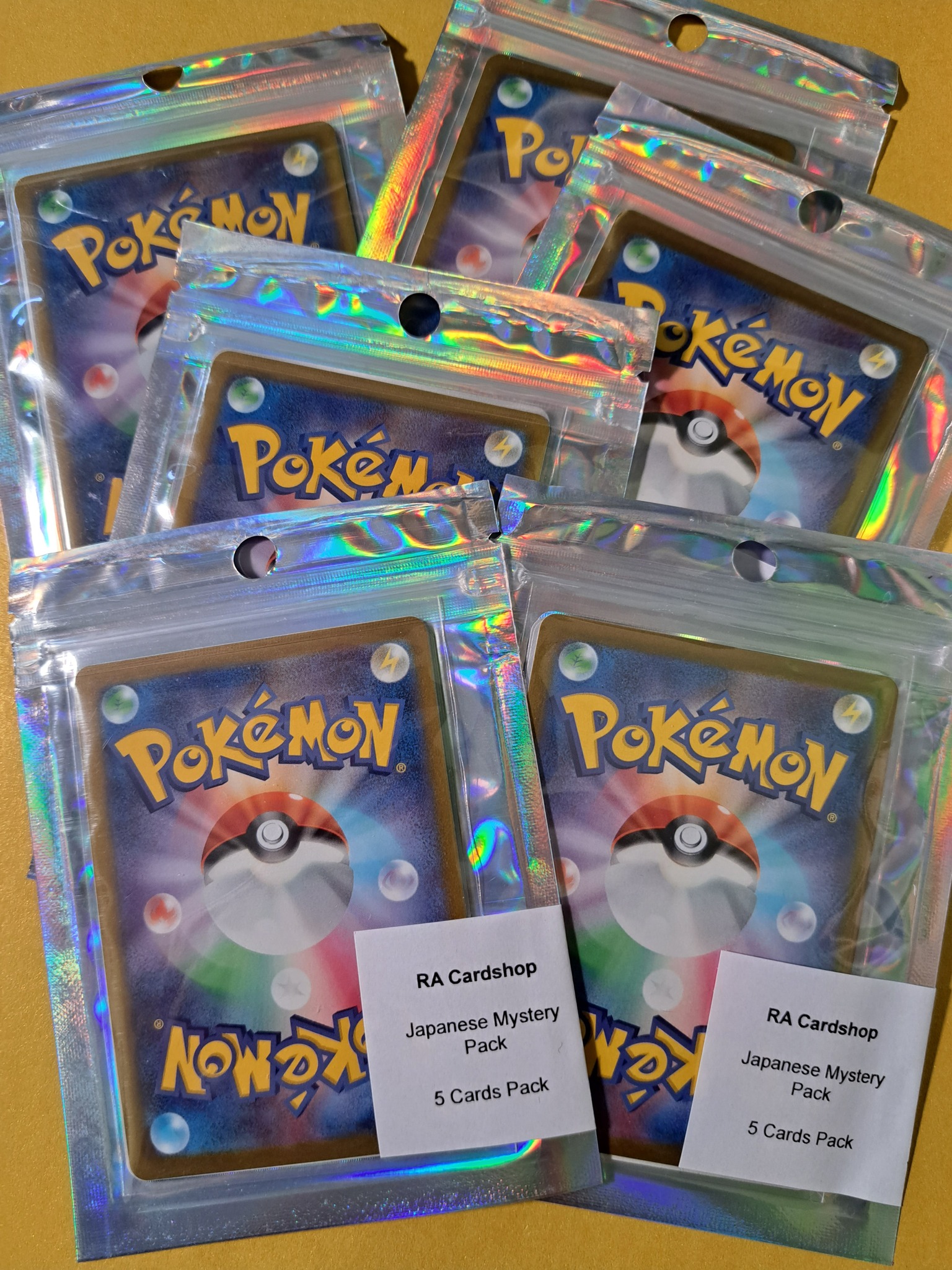 Japanese Pokemon 5 Card Mystery Pack RA Cardshop Custom Pack