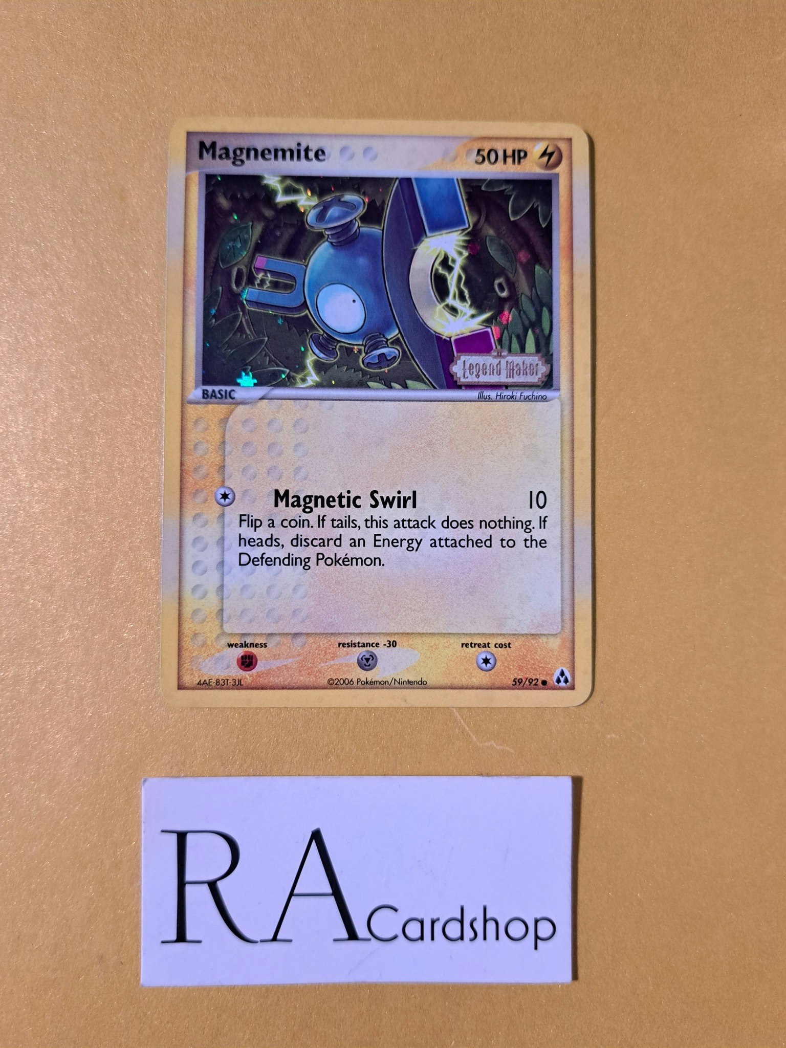 Magnemite Reverse Holo Common 59/92 (2) Ex Legend Maker Pokemon