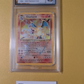 Charizard Holo 4/102 Base Set Pokemon Graded Card 1 Rauk Card