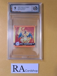 Charizard #06 Artbox Stickers Pokemon Graded Sticker 9 Rauk Card