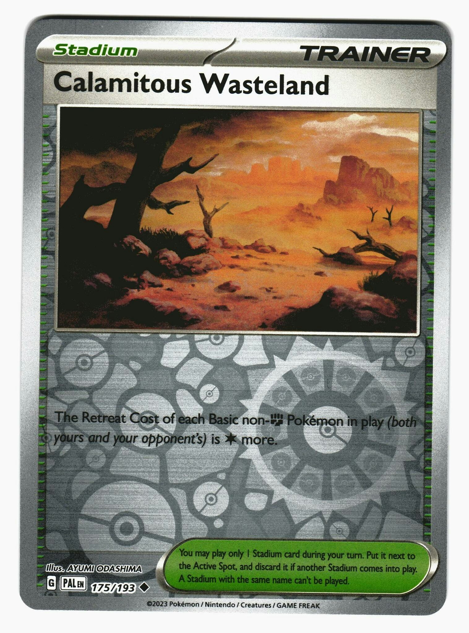 Calamitous Wasteland Reverse Holo Uncommon 175/193 Paldea Evolved Pokemon