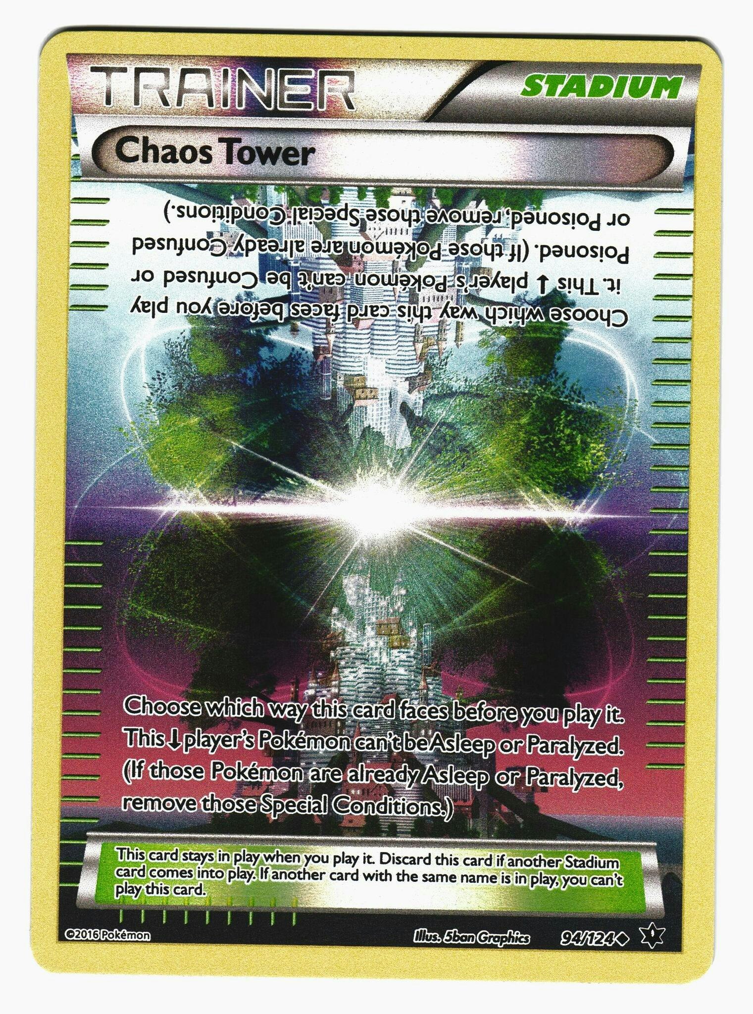 Chaos Tower Reverse Holo Uncommon 94/124 Fates Collide Pokemon
