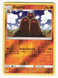 Dugtrio Rare Reverse Holo 86/214 Unbroken Bonds Pokemon