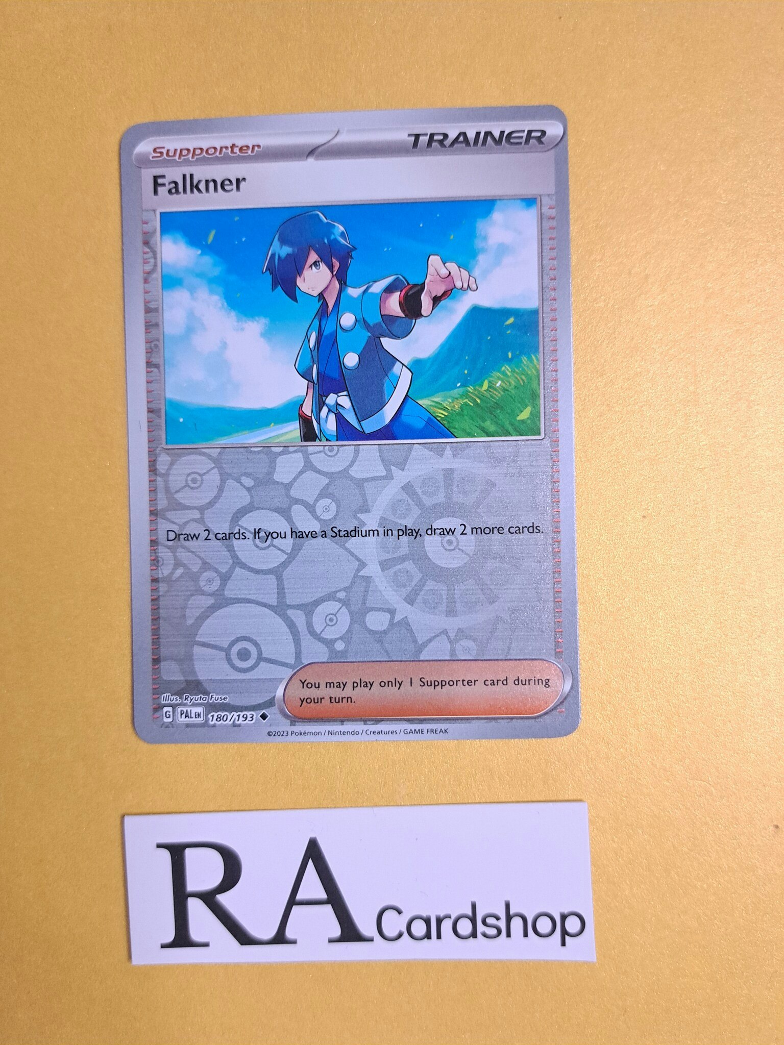 Falkner Uncommon Reverse Holo 180/193 Paldea Evolved Pokemon