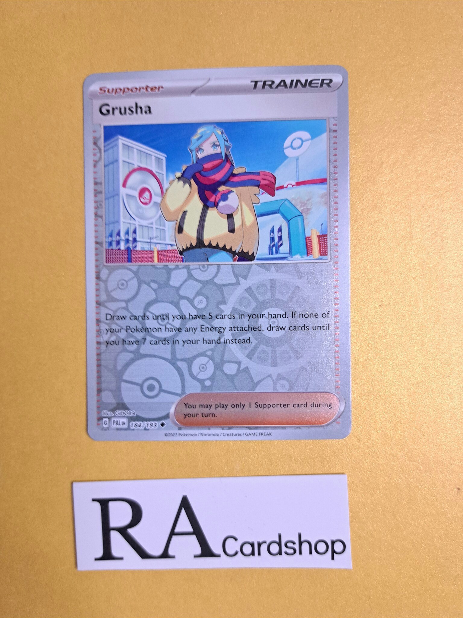 Grusha Uncommon Reverse Holo 184/193 Paldea Evolved Pokemon