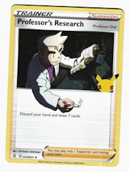 Professors Research Rare Holo 023/025 Celebrations Pokemon