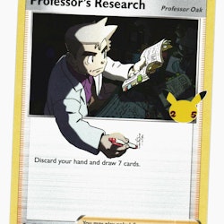Professors Research Rare Holo 023/025 Celebrations Pokemon