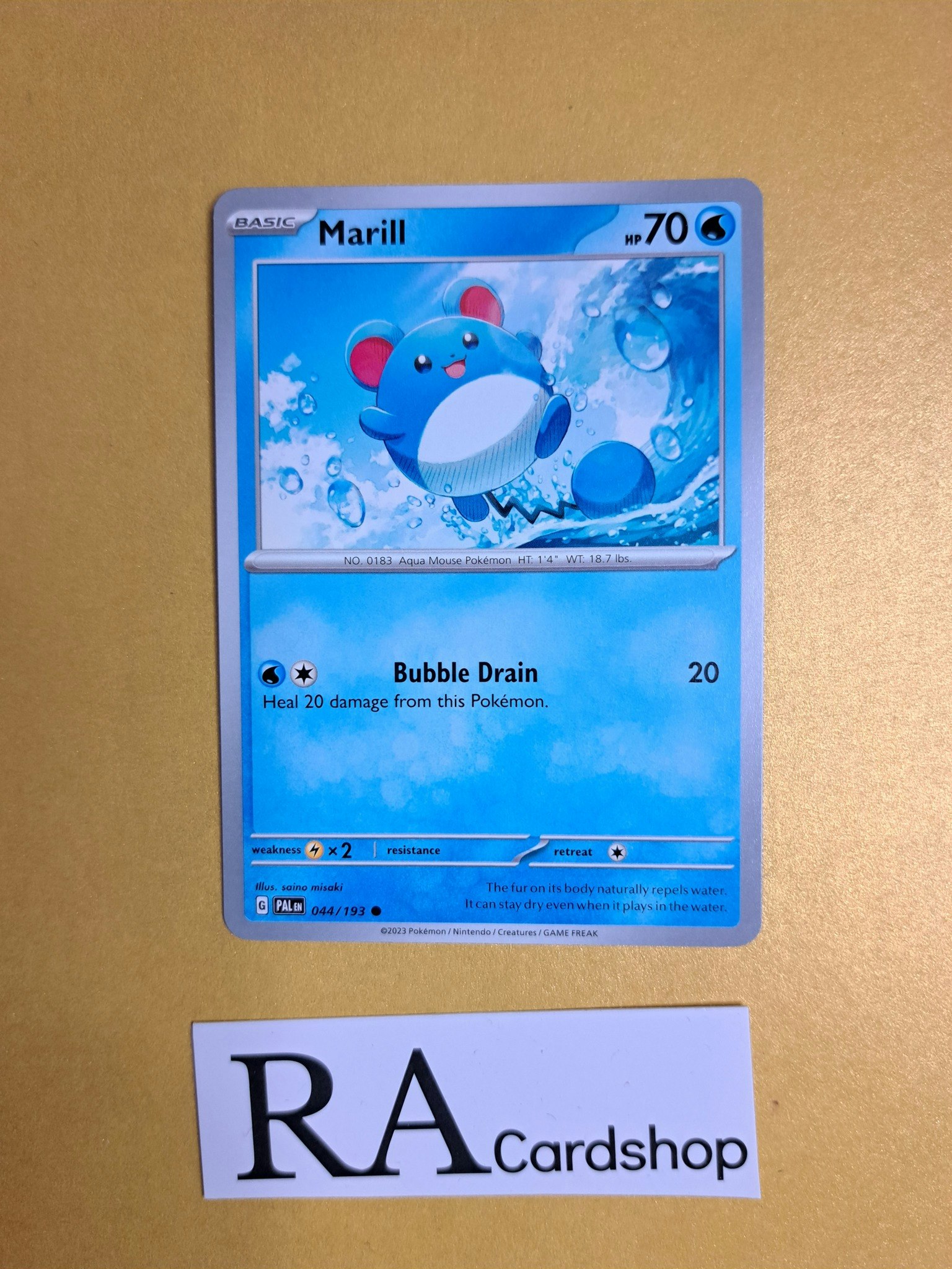 Marill Common 044/193 Paldea Evolved Pokemon