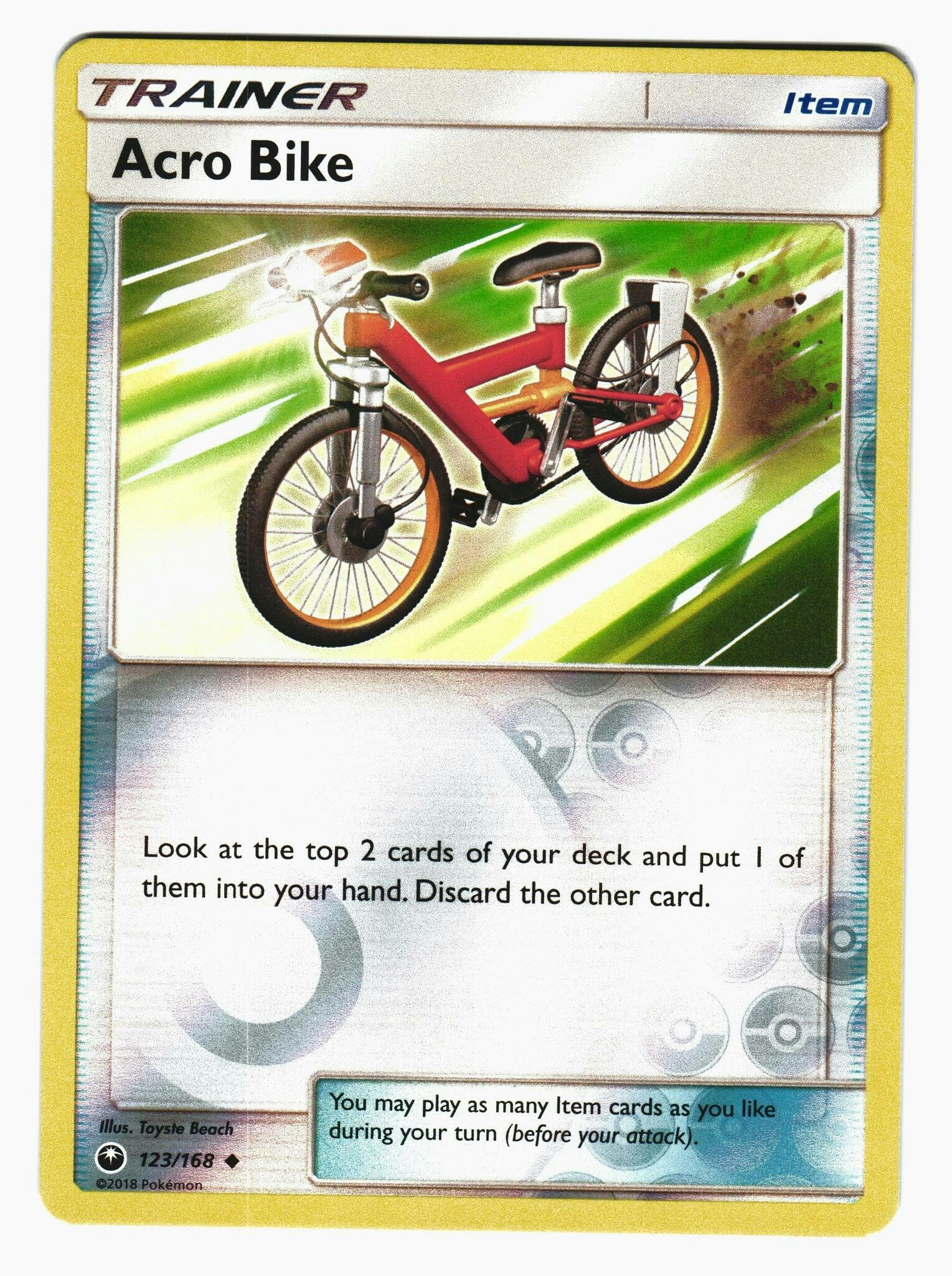 Acro Bike Uncommon Reverse Holo 123/168 Celestial Storm Pokemon