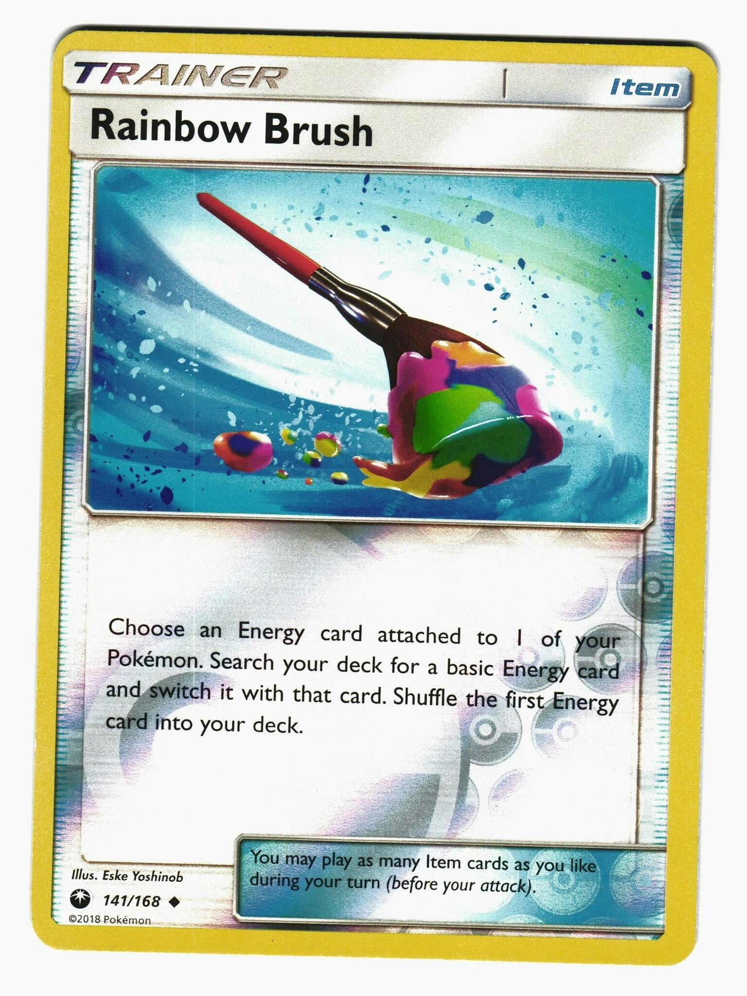 Rainbow Brush Uncommon Reverse Holo 141/168 Celestial Storm Pokemon