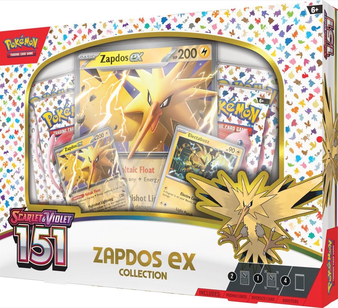 Zapdos EX Box Scarlet & Violet 151 Pokemon