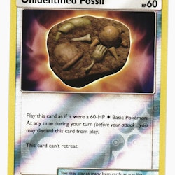Unidentified Fossil Reverse Holo Uncommon 210/236 Unified Minds Pokemon