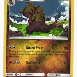 Draxure Reverse Holo Common 155/236 Unified Minds Pokemon