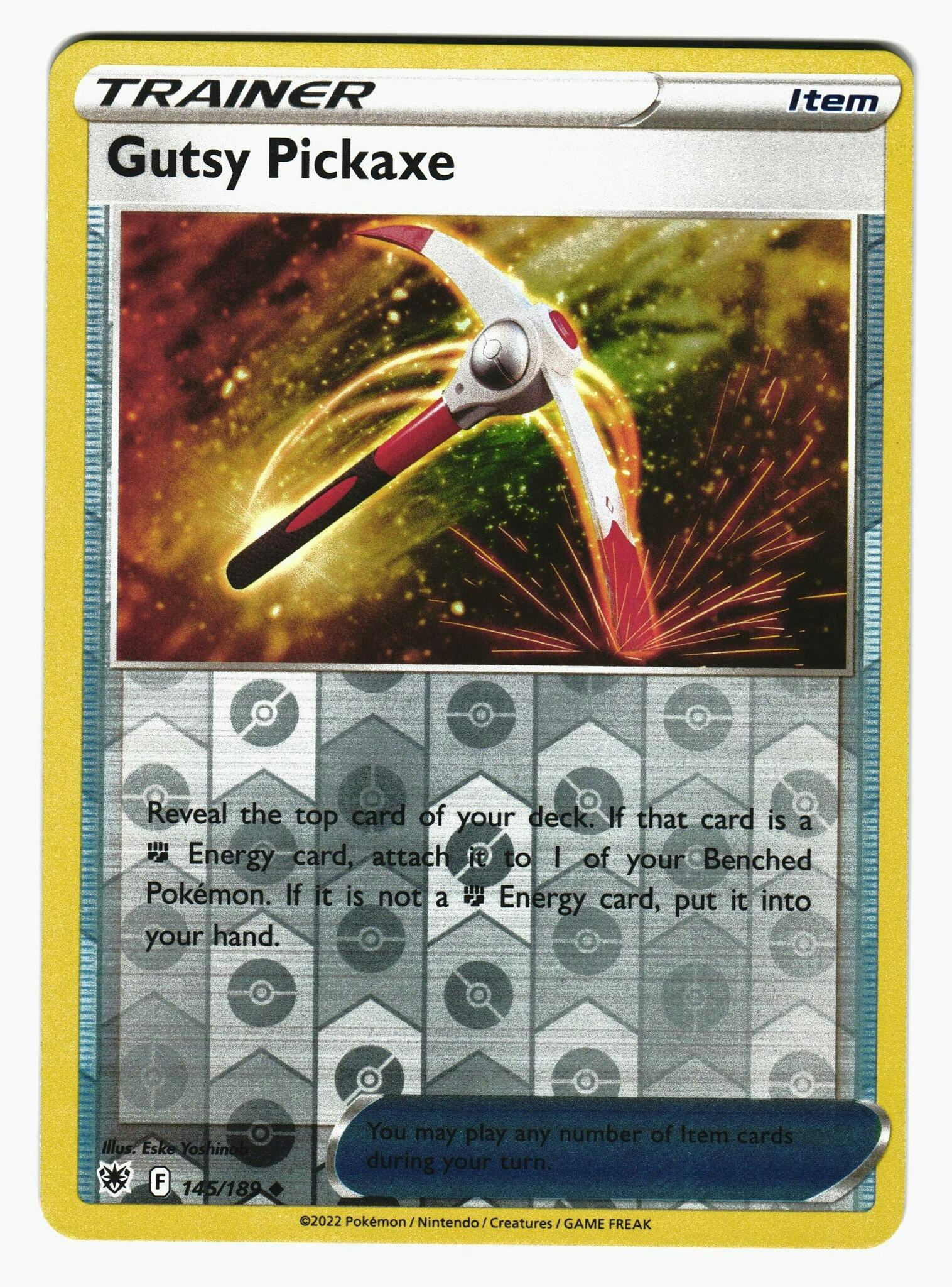 Gutsy Pickaxe Reverse Holo Uncommon 145/189 Astral Radiance Pokemon