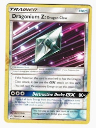Dragonium Z: Dragon Claw Reverse Holo Uncommon 190/236 Cosmic Eclipse Pokemon