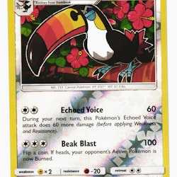 Toucannon Reverse Holo Rare 108/149 Sun & Moon Pokemon