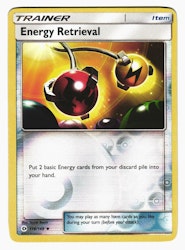 Energy Retrieval Reverse Holo Uncommon 116/149 Sun & Moon Pokemon