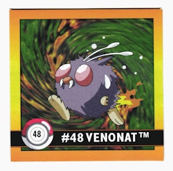 Venonat #48 Stickers 1999 Series 1 Pokemon