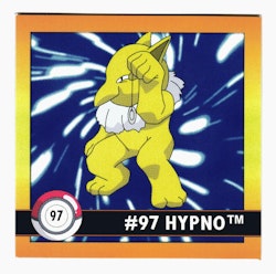 Hypno #97 Stickers 1999 Series 1 Pokemon