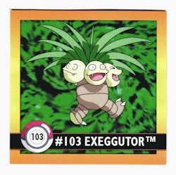 Exeggutor #103 Stickers 1999 Series 1 Pokemon