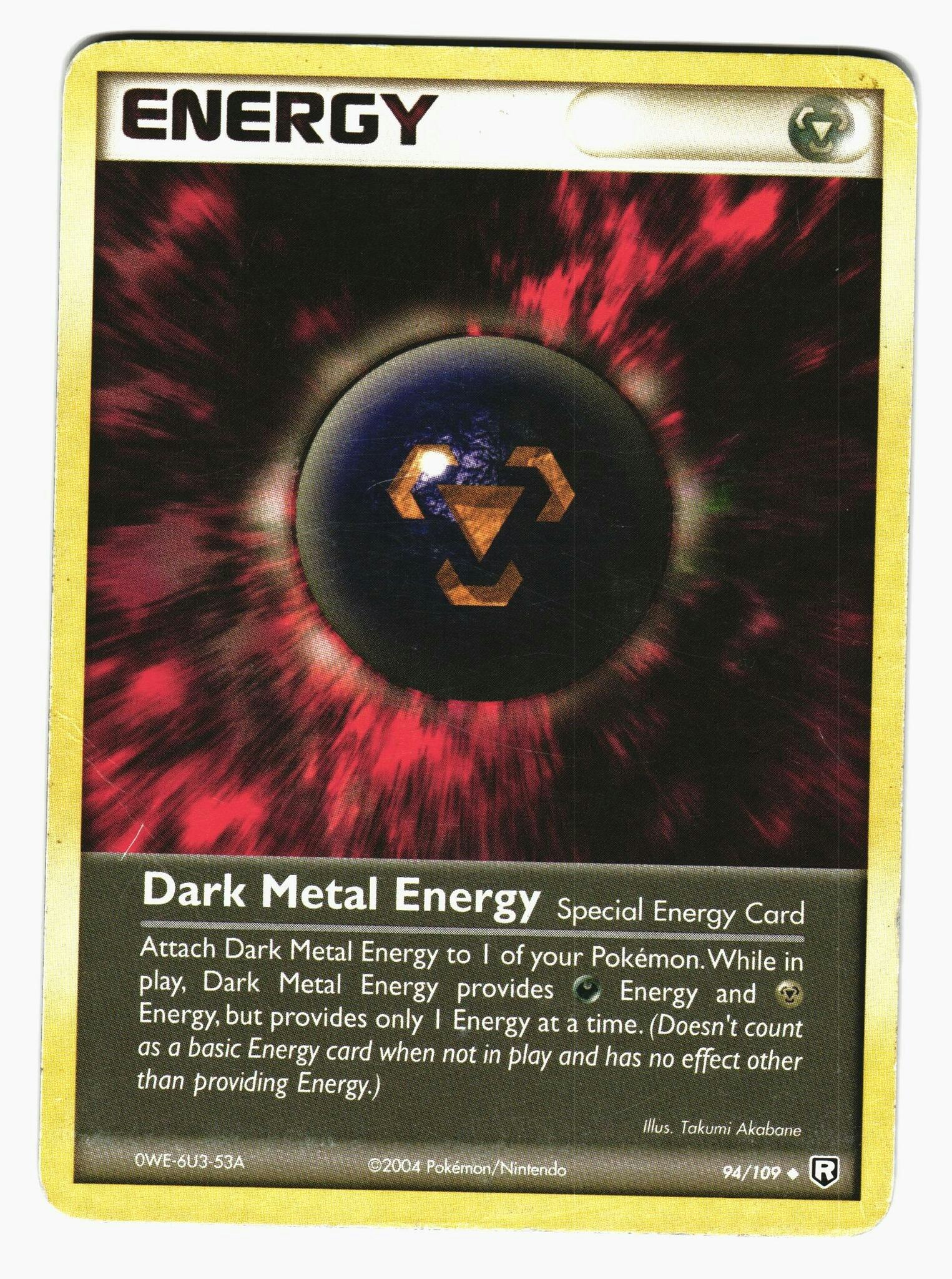 Dark Metal Energy Uncommon 94/109 EX Team Rocket Returns Pokemon