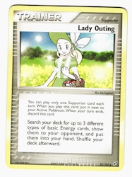 Lady Outing Uncommon 87/107 EX Deoxys Pokemon