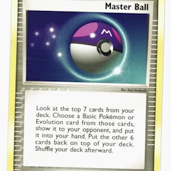 Master Ball Uncommon 88/107 EX Deoxys Pokemon