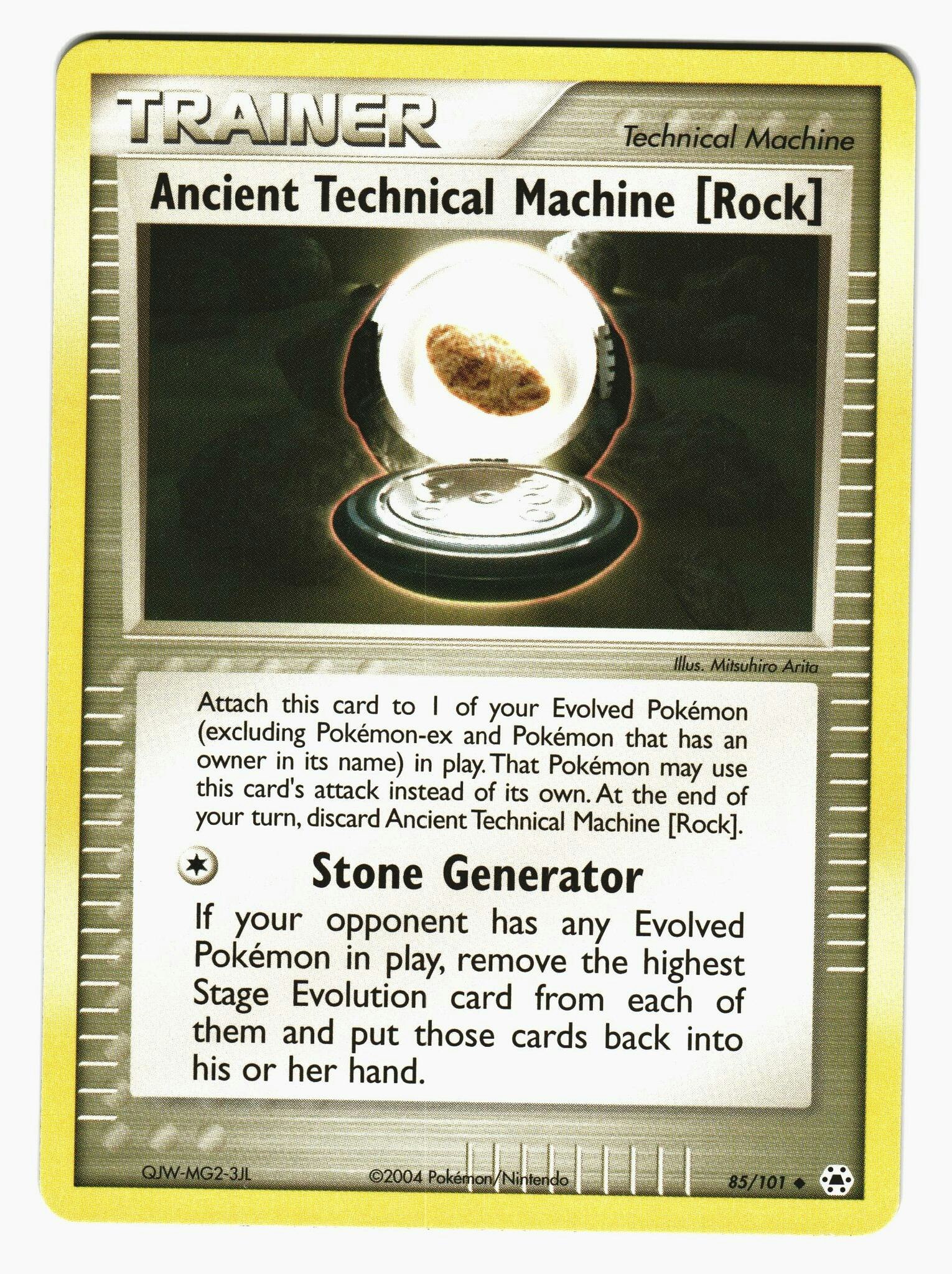 Ancient Technical Machine (Rock) Uncommon 85/101 EX Hidden Legends Pokemon