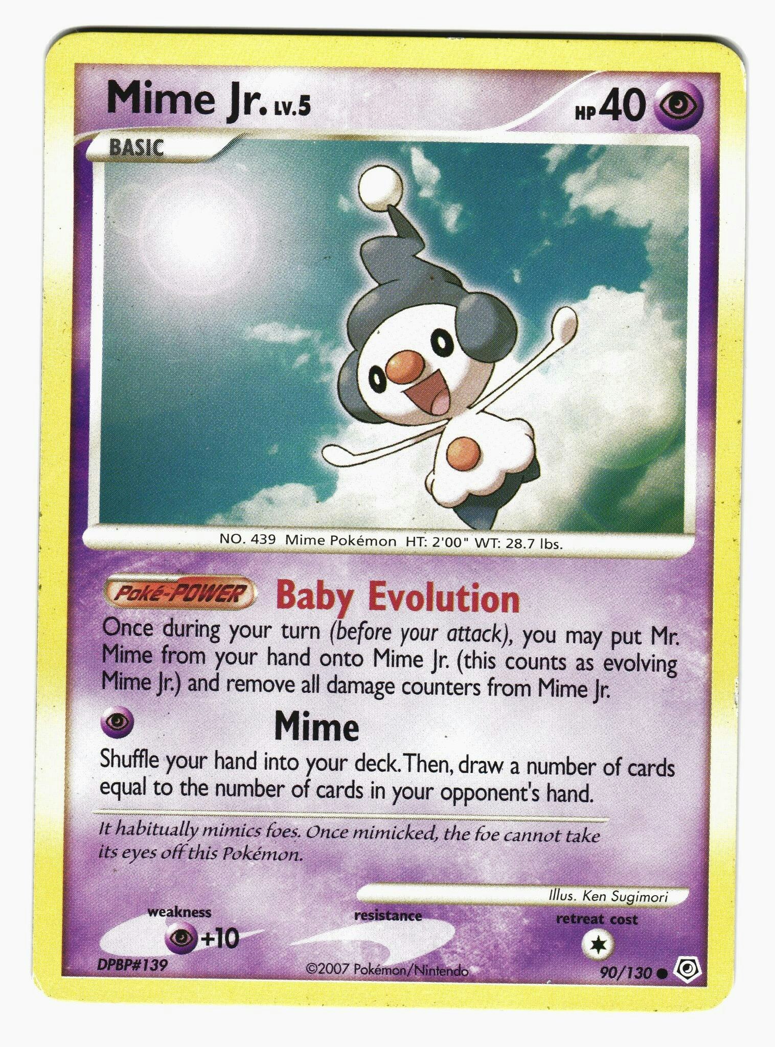 Mime Jr Common 90/130 Diamond & Pearl Pokemon