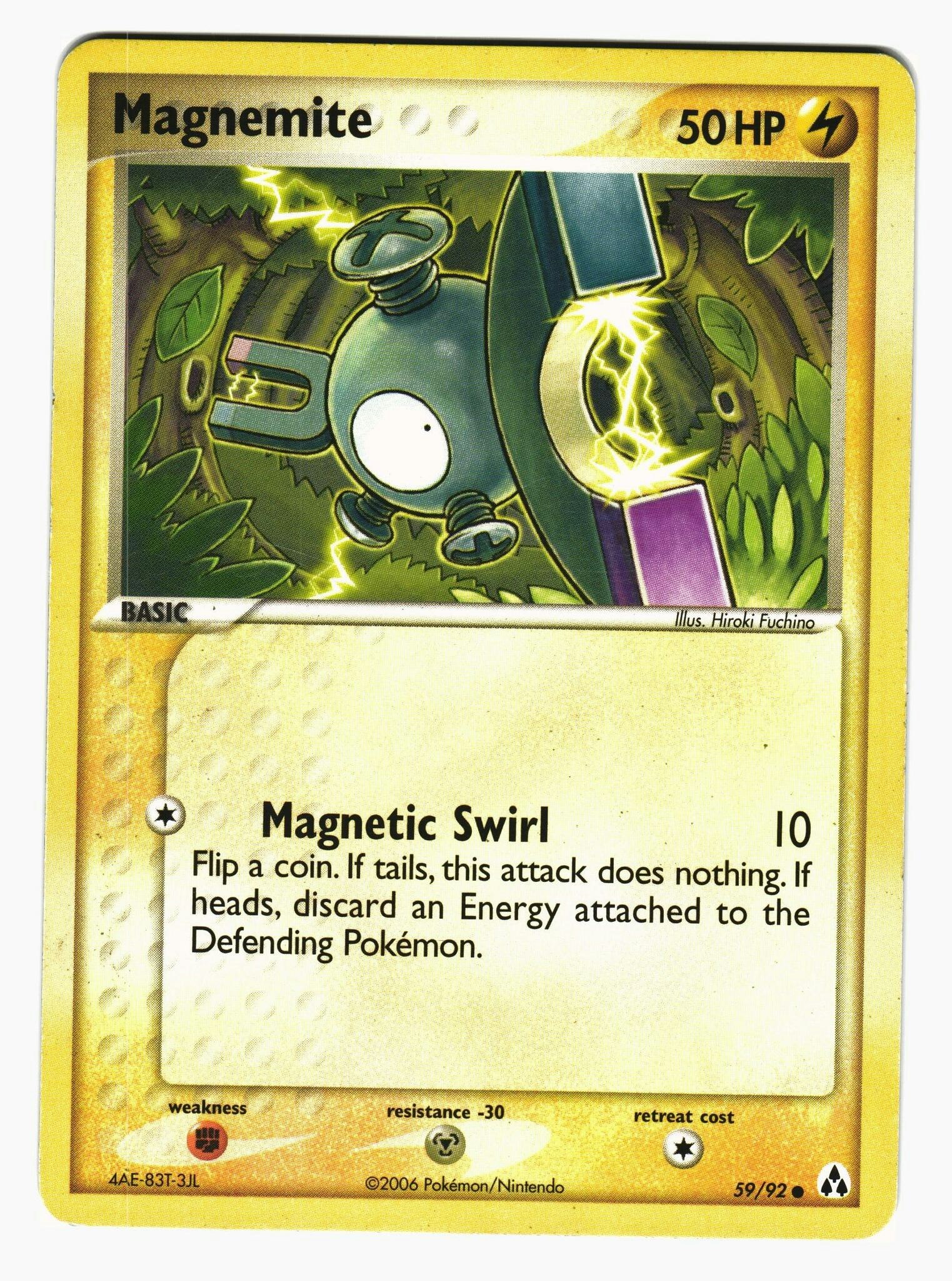Magnemite Common 59/92 Ex Legend Maker Pokemon