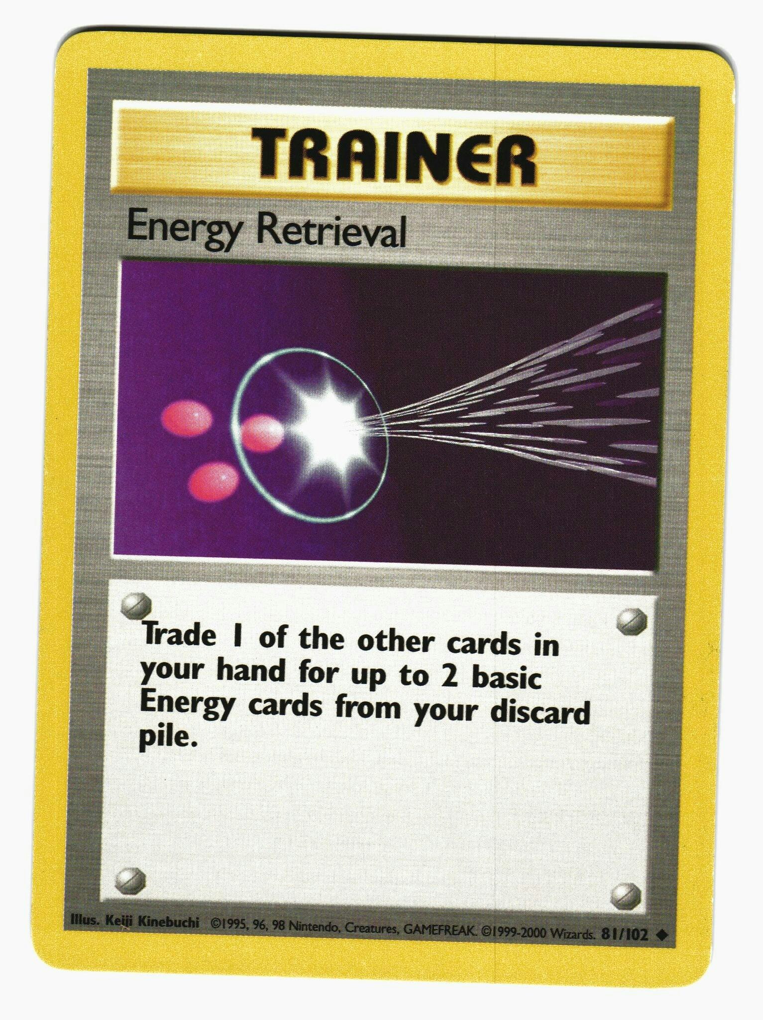 Energy Retrieval Uncommon 81/102 (2) Base Set Pokemon