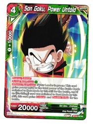 Son Goku Power Untold Bt18-142 Uncommon Dawn Of The Z-Legends Dragon Ball