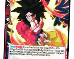SS4 Son Goku Digging Deep Bt18-11 Rare Dawn Of The Z-Legends Dragon Ball