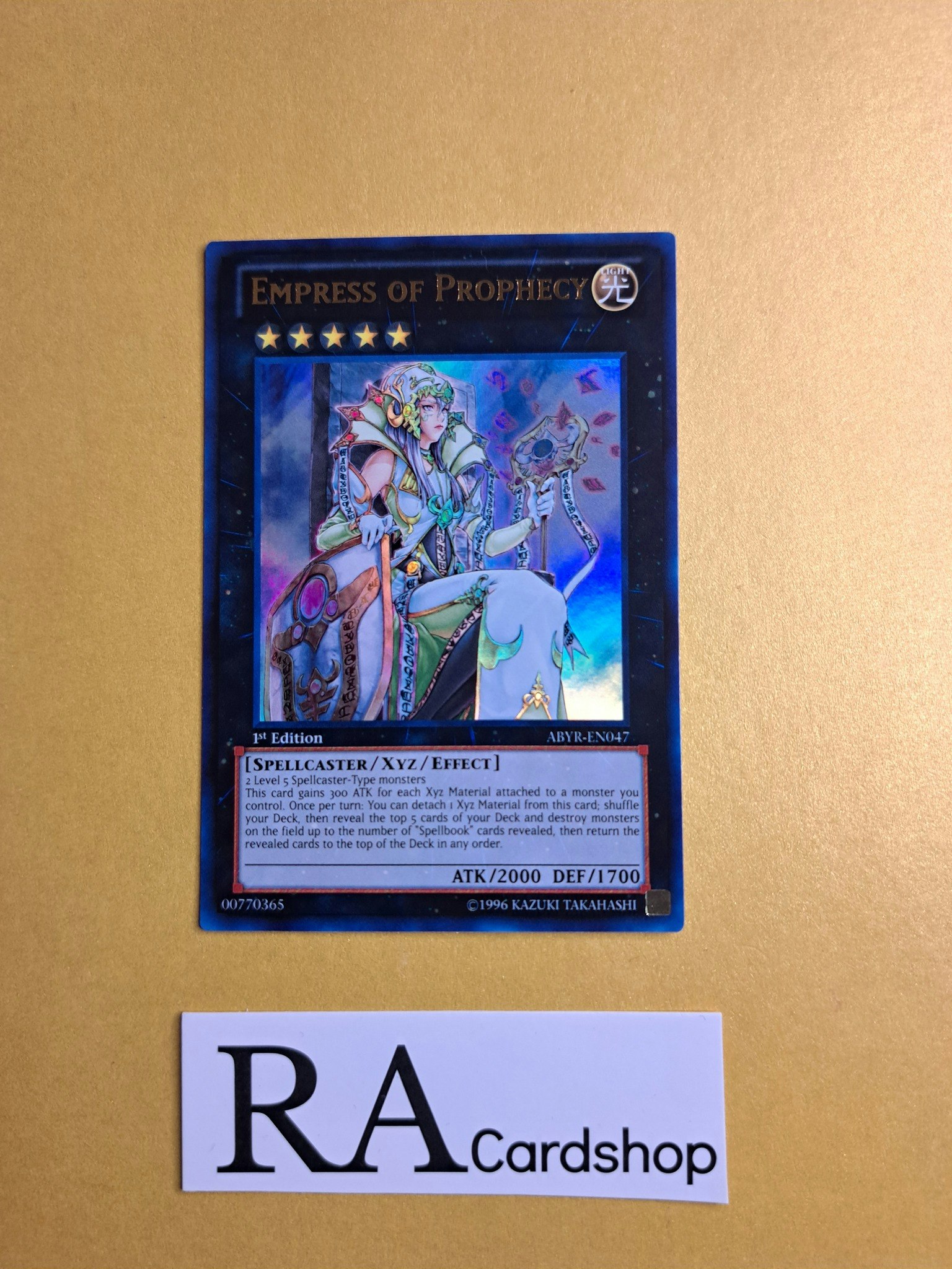 Empress of Prophecy EN047 1st EDITION Abyss Rising ABYR Yu-Gi-Oh
