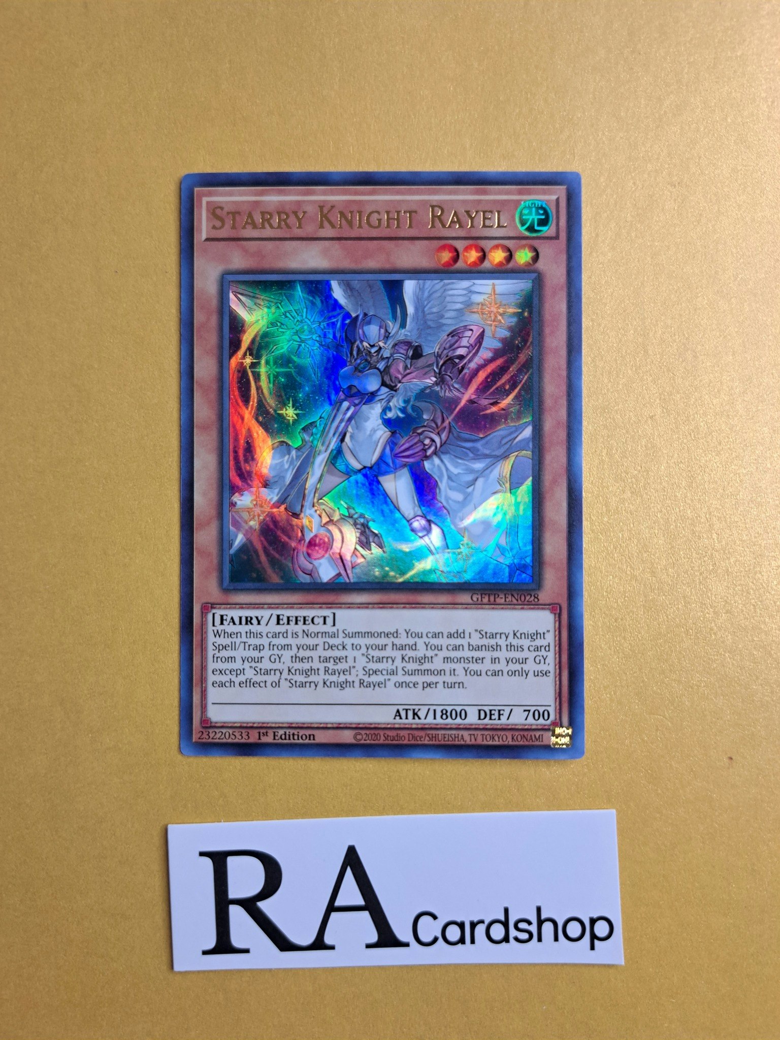 Starry Knight Rayel GFTP-EN028 1st Edition Ghosts From the Past Yu-Gi-Oh