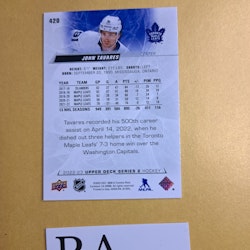 #420 John Tavares 2022-23 Upper Deck Series 2 Hockey