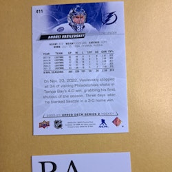 #411 Andrei Vasilevskiy 2022-23 Upper Deck Series 2 Hockey